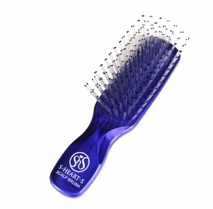 Массажная Расческа Мажестик Scalp Brush синяя уменьшенная длина ручки