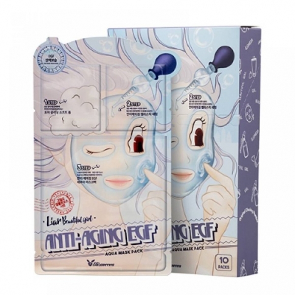 3-шаговая маска для лица антивозрастная ELIZAVECCA 3-step anti-aging EGF mask pack 25мл/2*2мл