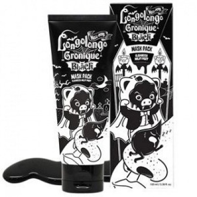 Маска-плёнка ELIZAVECCA Hell-Pore Longolongo Gronique Black Mask Pack 100 мл