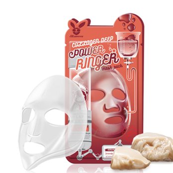 Маска для лица тканевая ELIZAVECCA COLLAGEN DEEP POWER RING MASK PACK 23 мл