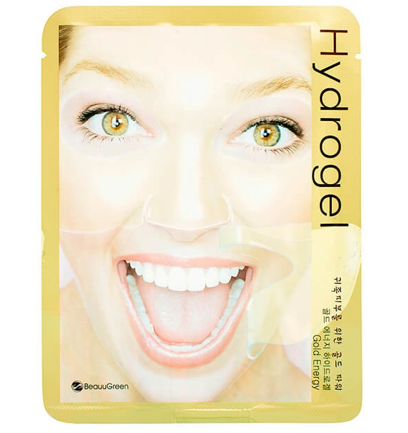Гидрогелевая маска для лица с наночастицами коллоидного золота BeauuGreen Hydrogel Gold Energy Mask