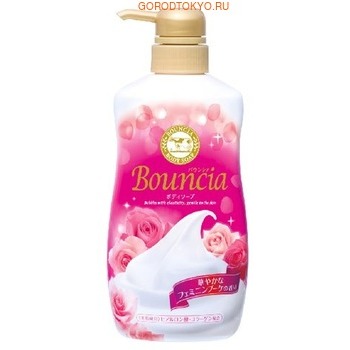 Мыло жидкое для тела Milky Body Soap Bouncia увлажняющее, со сливками и коллагеном цветочный аромат 550 мл