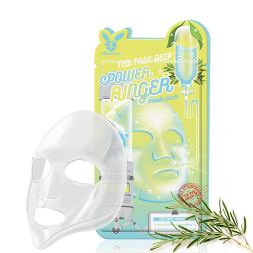 Маска для лица тканевая ELIZAVECCA TEA TREE DEEP POWER RING MASK PACK 23 мл