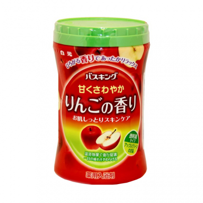 Hakugen Earth HERS Bath Labo Увлажняющая соль для ванны с восстанавливающим эффектом с гиалуроновой кислотой (с ароматом яблока), банка 640 гр.