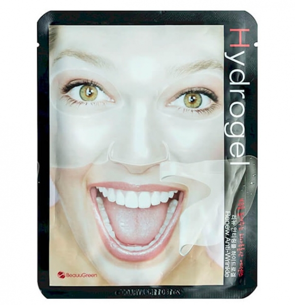 Антивозрастная гидрогелевая маска для лица BeauuGreen HYDROGEL RENEW ANTI-WRINKLE MASK