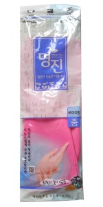 RUBBER GLOVE BUYLIVING / Перчатки латексные хозяйственные удлиненные, с манжетой