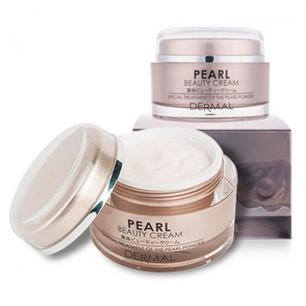Крем для лица жнмчужный осветляющий Dermal Pearl Beauty Cream 50 мл