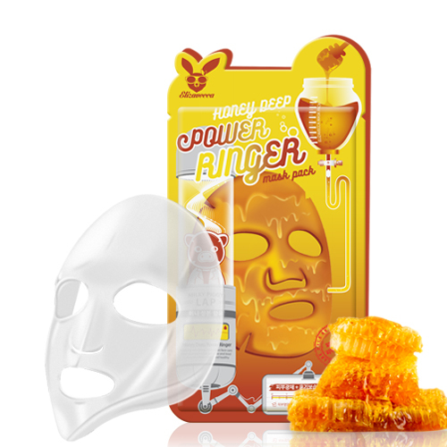 Маска для лица тканевая ELIZAVECCA HONEY DEEP POWER RINGER MASK PACK 23 мл