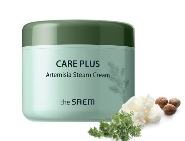 The Saem Care Plus Artemisia Steam Cream Увлажняющий паровой крем с полынью и маслом ши 100 мл