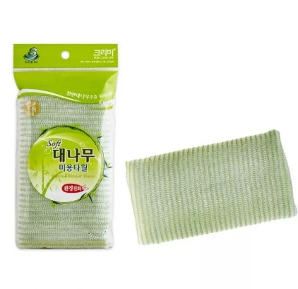 SUNG BO CLEAMY CLEAN&BEAUTY Bamboo Shower Towel Мочалка для душа 28х100 1шт