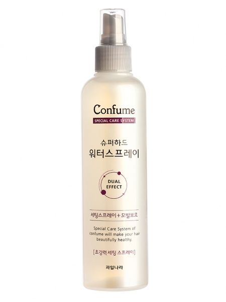 Спрей для волос фиксирующий увлажняющий WELCOS Confume Super Hard Water Spray 252 мл