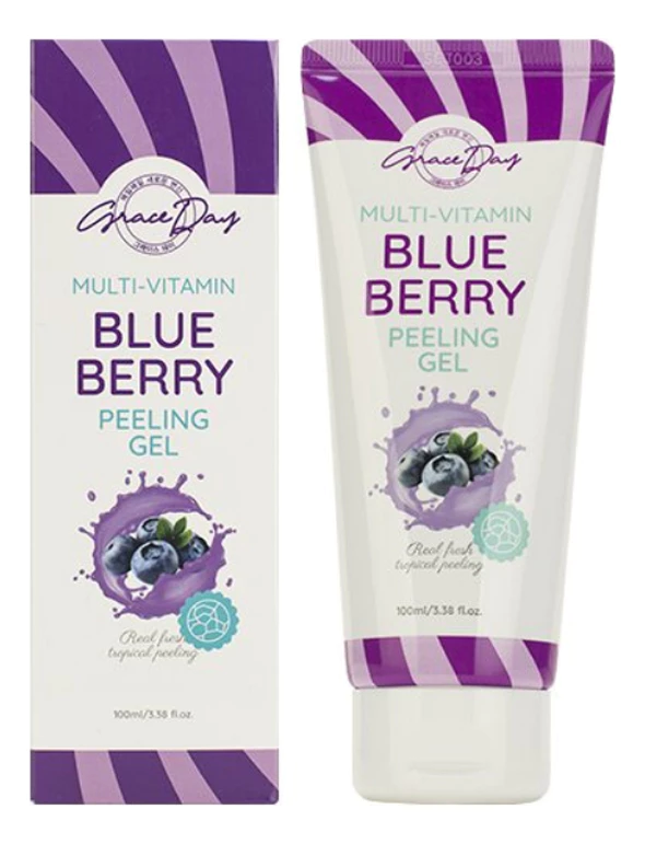 GRACE DAY Отшелушивающий пилинг-гель для лица с экстрактом черники Multi-Vitamin Blueberry Peeling Gel 100мл