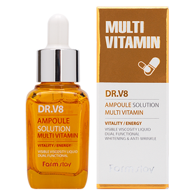FarmStay DR-V8 Ampoule Solution Multi Vitamin Ампульная сыворотка мультивитаминная 30 мл