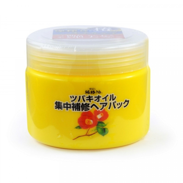 Маска интенсивно восстанавливающая для поврежден. волос с маслом камелии японской KUROBARA Camellia Oil Concentrated Hair Pack 300г, банка