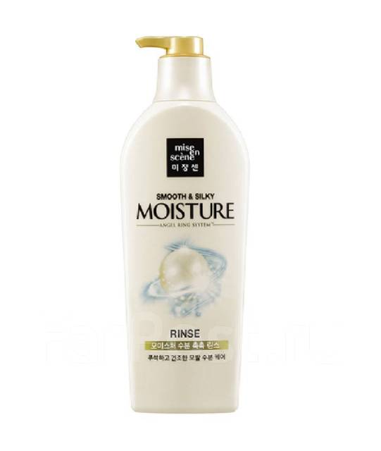 Mise-en-scène Pearl Smooth & Silky Moisture Rinse Увлажняющий кондиционер для блеска волос с гиалуроновой кислотой 780 мл