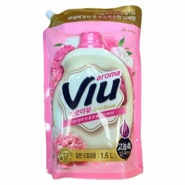 Aroma VIU Кондиционер-ополаскиватель для белья и одежды суперконцентрат Бархатный букет 1.6 л