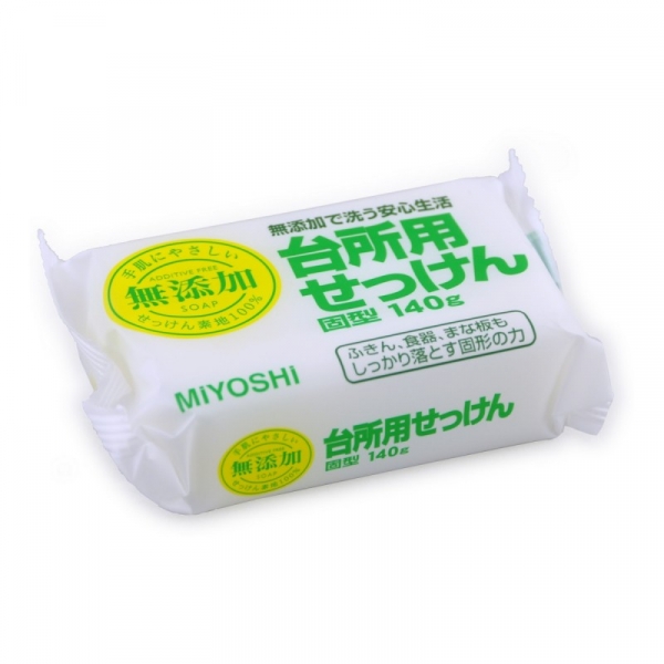 Мыло MIYOSHI для стирки и применения на кухне, на основе натуральных компонентов 140г