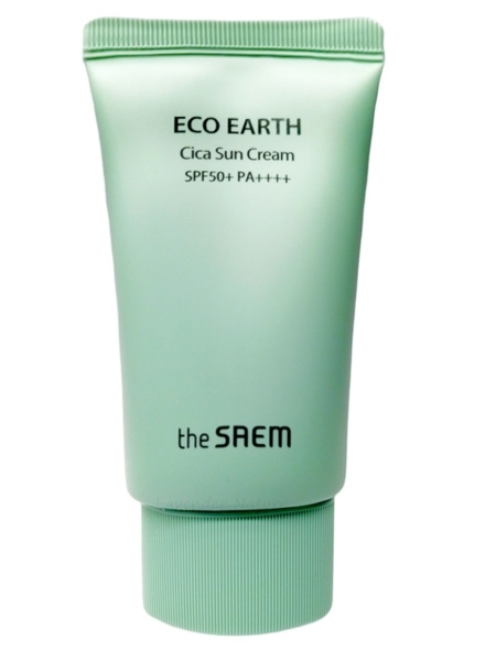 The Saem Солнцезащитный крем с центеллой  The Saem Eco Earth Cica Sun Cream 50 мл