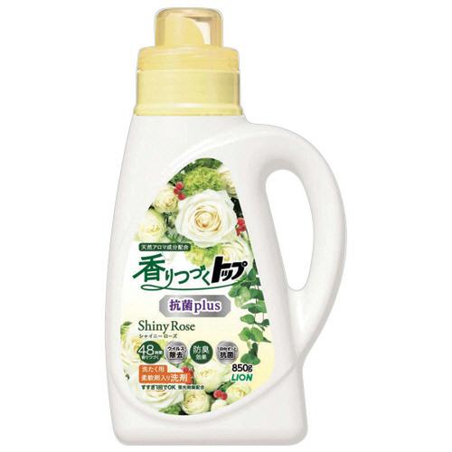 LION Top Antibacterial Plus Shiny Rose Жидкое средство для стирки белья с антибактериальным эффектом и маслом чайного дерева перечной мяты и герани с ароматом розы и цветов 850 г