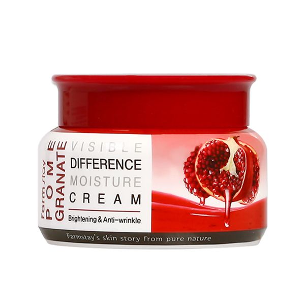 FARMSTAY Visible Difference Moisture Cream Pomegranate Антивозрастной крем для лица с экстрактом граната 100 г