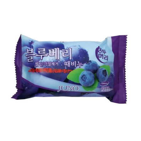 JUNO Blueberry Peeling Soap Мыло с отшелушивающим эффектом с черникой 150 г