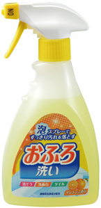 "Nihon Detergent" Чистящая спрей-пена для ванны (с антибактериальным эффектом и апельсиновым маслом), 400 мл