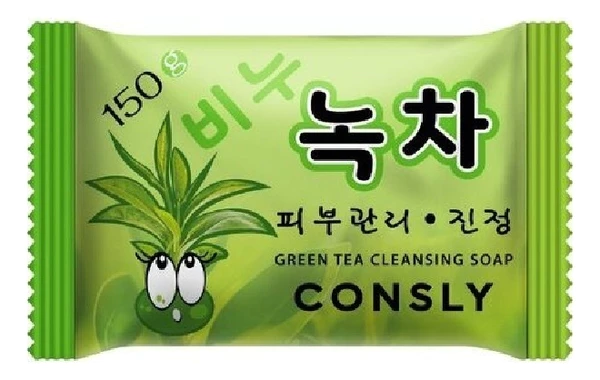 Смягчающее мыло с экстрактом зеленого чая Softening Green Tea Cleansing Soap 150г