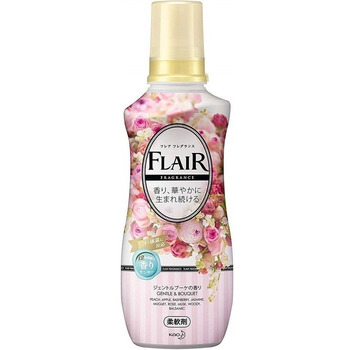 KAO Flair Fragrance Кондиционер для белья с антибактериальным эффектом, аромат нежного букета, бутылка 570 мл.