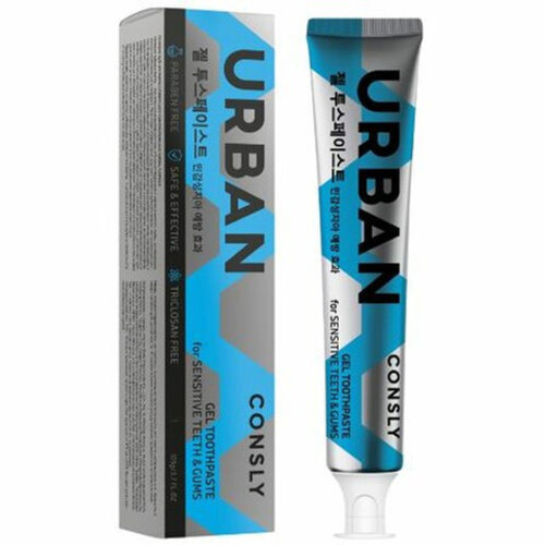 Consly Зубная паста гелевая для чувствительных зубов Urban sensitive care gel toothpaste, 105г