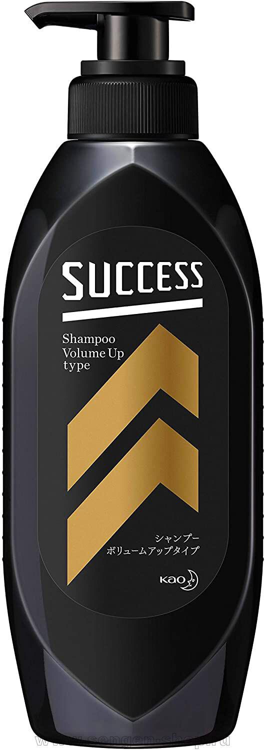 КАО Success Shampoo Volume Up Type Мужской шампунь для придания объема волосам с ароматом цитрусовых 350 мл