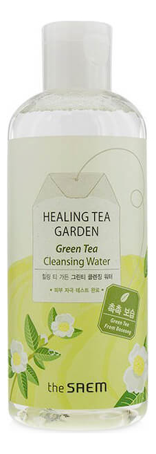THE SAEM Healing Tea Garden Green Tea Cleansing Water Вода очищающая увлажняющая с экстрактом зеленого чая 300 мл