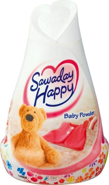 KOBAYASHI Освежитель воздуха для комнаты Sawaday Happy Baby Powder с нежным ароматом детской присыпки 150г