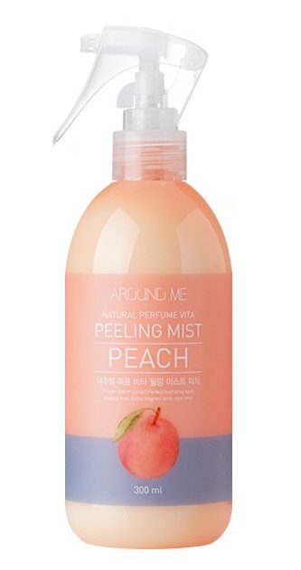 Around me Natural Perfume Vita Peeling Mist Peach Пилинг-мист для тела с экстрактом персика 300 мл