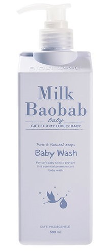 MB B&K Детский гель для душа MilkBaobab Baby Wash (All in one) 500мл