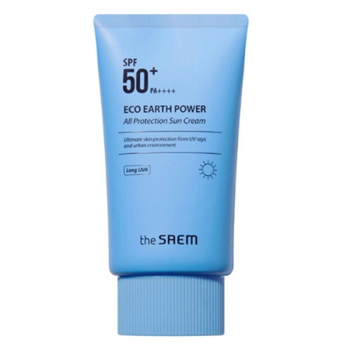 Крем для лица солнцезащитный SPF50 Eco Earth Power All Protection Sun Cream 50гр