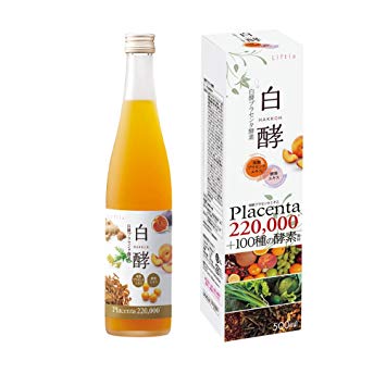 Hakkoh Liftia Placenta 220,000 Ферментированный экстракт плаценты с ферментированными экстрактами фруктов, овощей и ягод вкус персика 500 мл