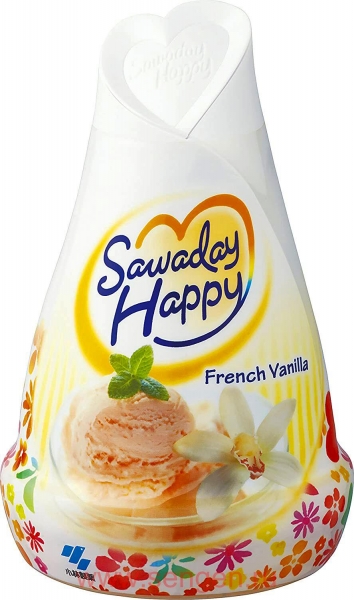 KOBAYASHI Освежитель воздуха для комнаты  Sawaday Happy French Vanilla с ароматом французской ванили 150г