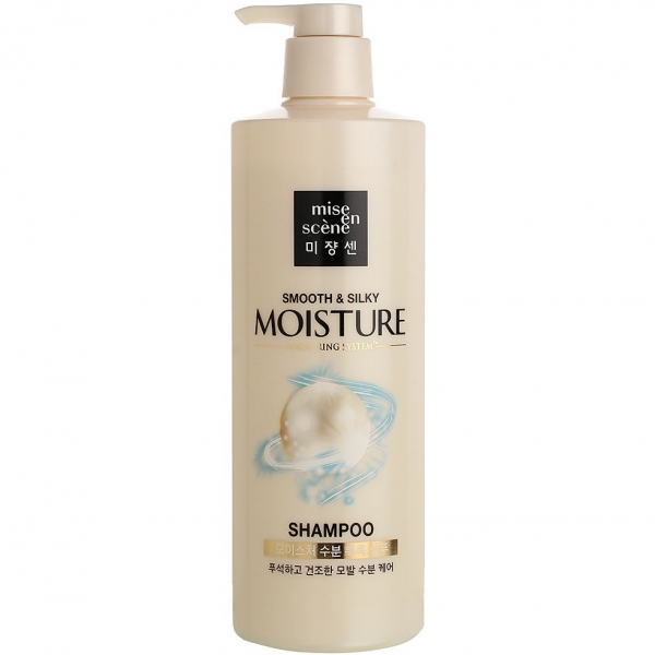 Mise-en-scène Pearl Smooth & Silky Moisture Rinse Увлажняющий кондиционер для блеска волос с гиалуроновой кислотой 900 мл