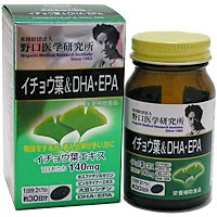 Noguchi Ginko Biloba&DHA EPA Бад для улучшения работы мозга и укрепления памяти № 60
