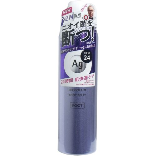 SHISEIDO Ag DEO24 Спрей дезодорант-антиперспирант для ног с ионами серебра без запаха