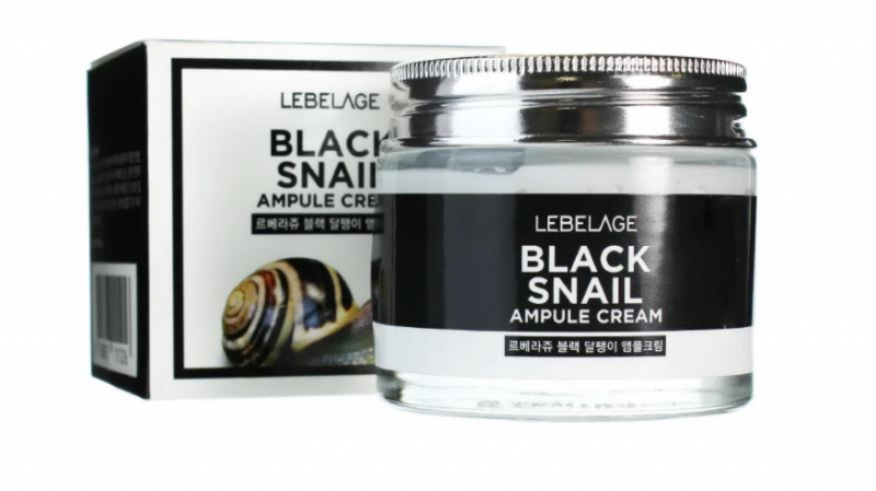 Ампульный крем с муцином чёрной улитки Lebelage Ampule Cream Black Snail