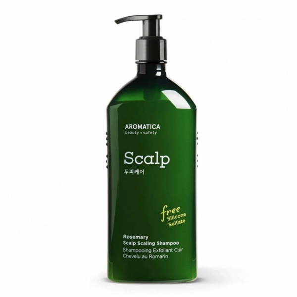 AROMATICA Rosemary Scalp Scaling Shampoo  Укрепляющий шампунь с розмарином  400 мл