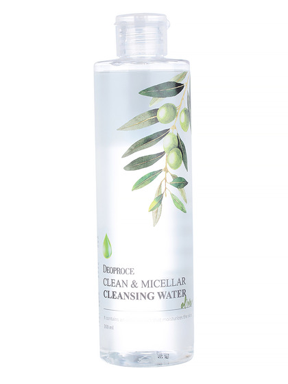 DEOPROCE CLEAN & MICELLAR CLEANSING WATER OLIVE  Вода для лица мицеллярная очищающая с экстарктом оливы 300 мл