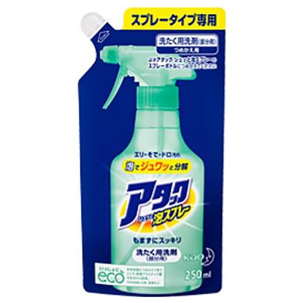 KAO Attak Buble Spray Спрей - пятновыводитель для обработки пятен перед стиркой, мягкая упаковка, 250 мл
