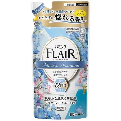 KAO Flair Fragrance Flower Harmony Кондиционер-смягчитель для белья с цветочным ароматом 380 мл