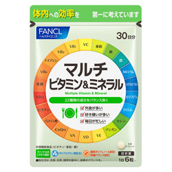 Fancl Multivitamins & Minerals Мультивитамины и минералы 180 таблеток на 30 дней приема