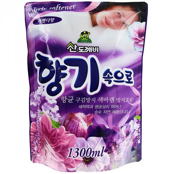 Soft Aroma Lavender Кондиционер для белья с ароматом лаванды мягкая упаковка 1300 мл