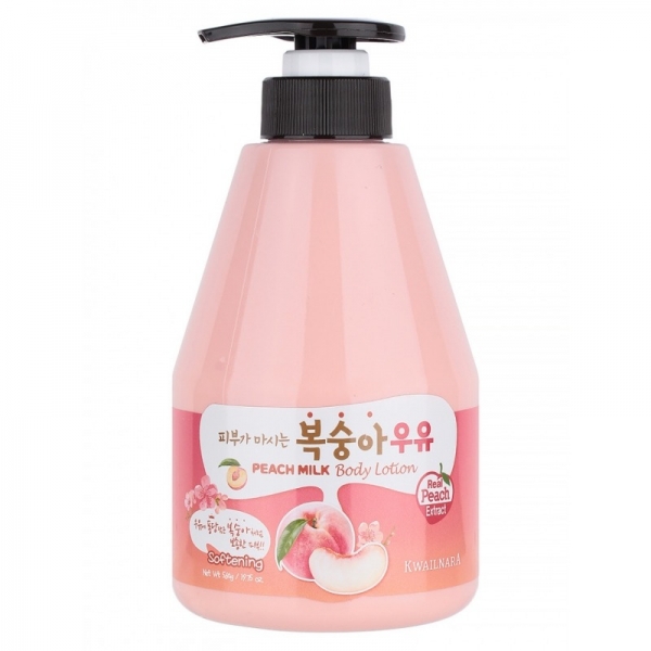 Welcos Лосьон для тела с экстрактом персика Kwailnara Peach Milk Body Lotion 560 мл