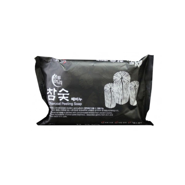 JUNO Charcoal Peeling Soap Мыло с отшелушивающим эффектом с углем 150 г