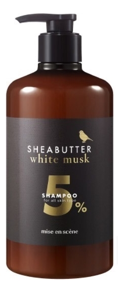 Mise-en-Scene Shea Butter White Musk Shampoo Шампунь для волос с маслом Ши белый мускус 880 мл